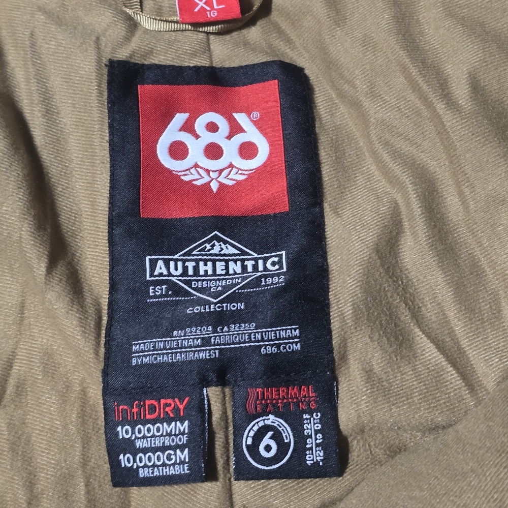 686 Snowboard Pants Authentic Collection - Picture 3 of 3